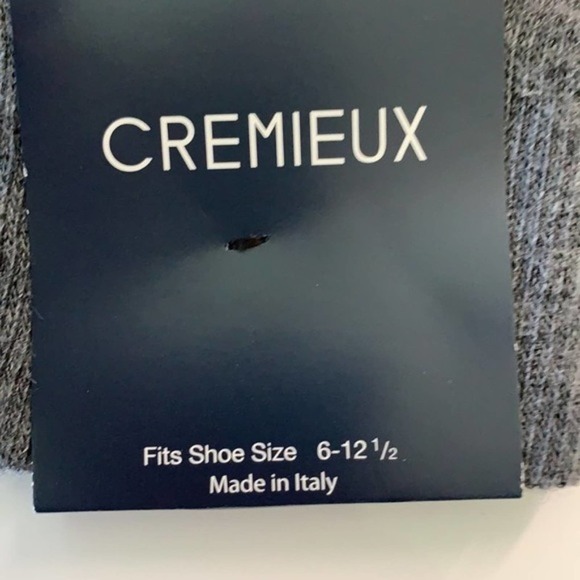 CREMIEUX NWT MEN’S BLUE GRAY ORANGE YELLOW CIRCLE DOT PATTERN DRESS CREW SOCKS - Picture 3 of 4